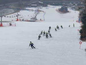 Policjanci z Nowego Żmigrodu podczas szkolenia na stoku