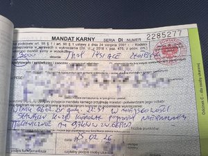 Mandat za stan techniczny pojazdu