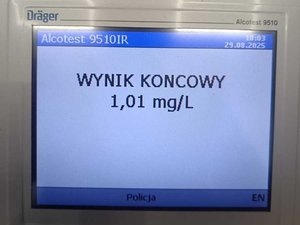 Wynik badania alkomatem