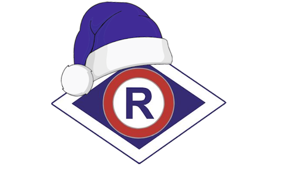 logo ruchu drogowego -litera "R"