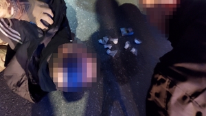 Jasielscy policjanci i kontrterroryści podczas działań