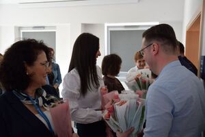 Spotkanie z okazji Dnia Kobiet w jasielskiej komendzie