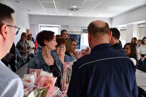 Spotkanie z okazji Dnia Kobiet w jasielskiej komendzie