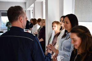 Spotkanie z okazji Dnia Kobiet w jasielskiej komendzie