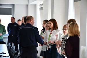 Spotkanie z okazji Dnia Kobiet w jasielskiej komendzie
